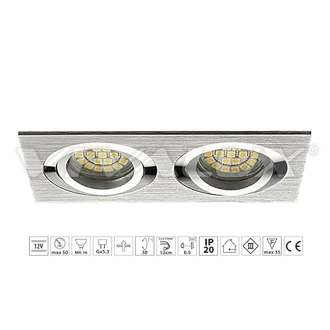 Vivalux Style Double Sl622 Al Sl622 B Extruded Aluminum Recessed