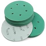 Sanding Discs 6 Inch,Green Film 6 Hole Dustless