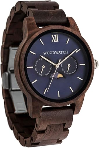 photo Woodwatch Uomo mariner orologio da uomo ufficiale woodwatch realizzato a mano movimento al quarzo giapponese orologio resistente e antispruzzo