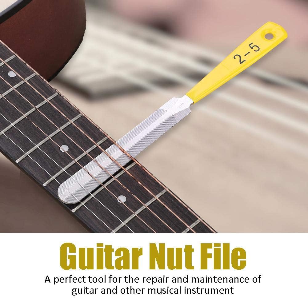 Guitar nut Files Set,Delaman Guitar Nut File Nail Puller Repair Tool