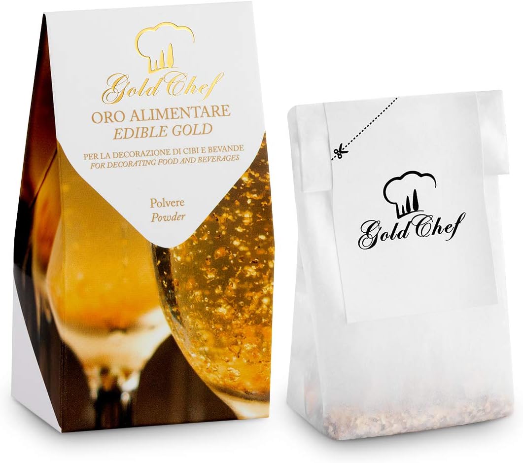 Giusto Manetti Battiloro – GoldChef – Edible Gold Powder – 23kt Gold – 100 mg