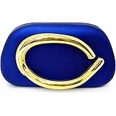 Acrylic Clutch Purse for Women Classic Round Evening Handbag Vintage Metal Handlebars Bag for Wedding Party Prom.