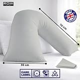 Rohi Orthopaedic V Pillow with Pillowcase Anti Allergy Neck Back Support 70x30 view 7