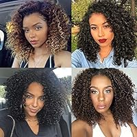 Short Crochet Curly Hair Braids Ombre Afro Kinky Curly Braiding