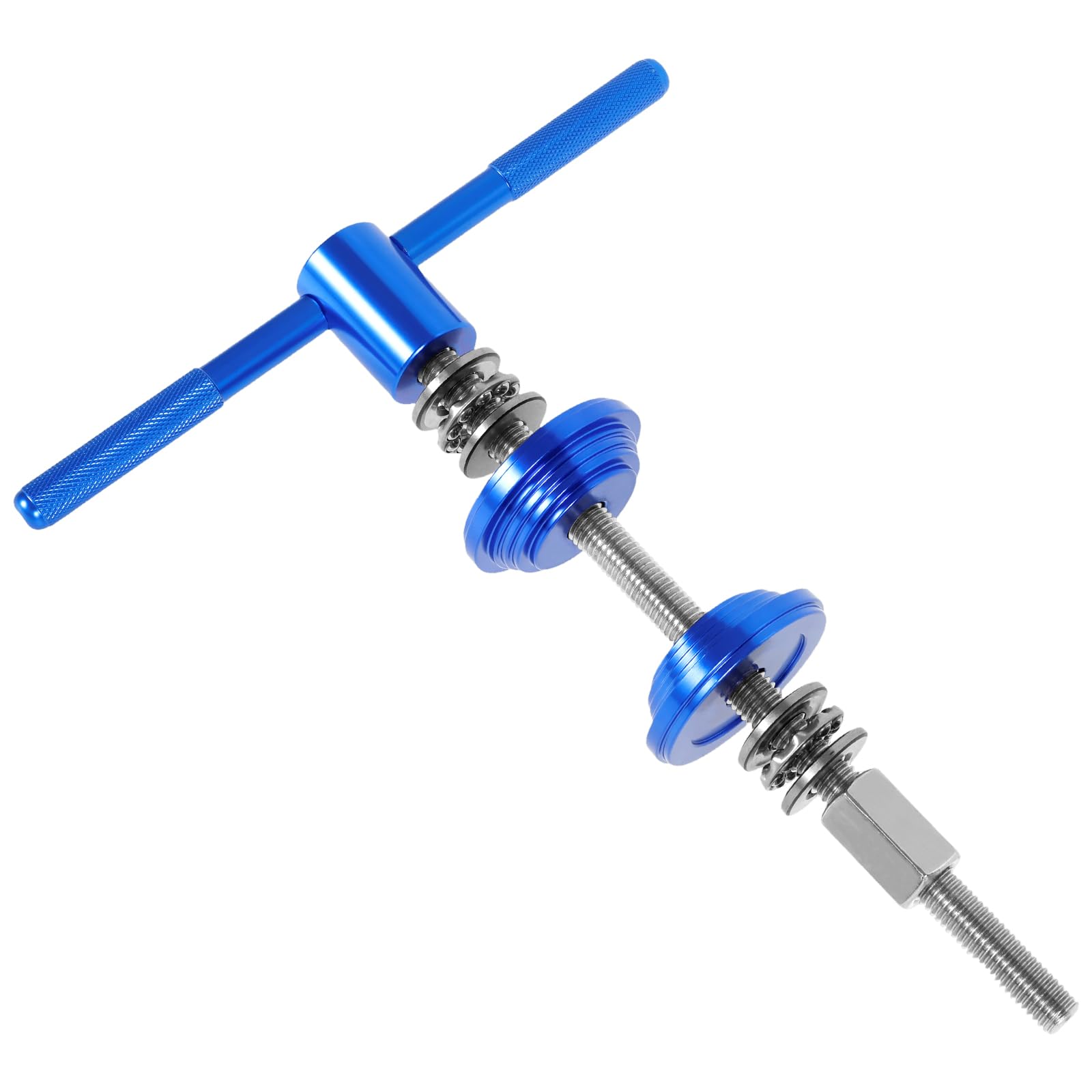 Photo 1 of Bike Headset Press Tool, BB Axle Installation Tool, Electroplating Bike Headset Press Installer With Detachable Handle for Most Standard Bicycle Frame(Blue)