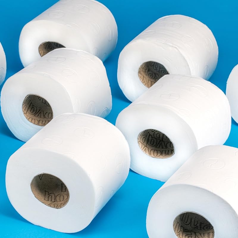 Papel Higiénico Super Doble, 18=36 Rollos, 2 capas, Extrasuave