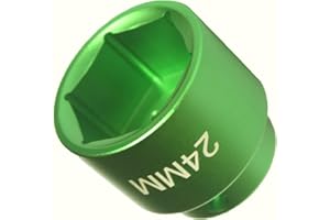 Felisbieti 24mm socket,Aluminum alloy low profile 6-point 3/8" Drive Oil Filter socket fits BMW, Chrysler,Chevy, Dodge, Jeep