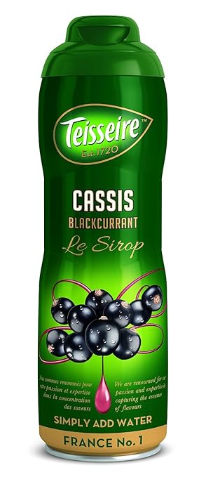 Teisseire Sirup schwarze Johannisbeere 600 ml, Sirup für SodaStream