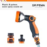 GRIFEMA GE1303-1 8 Pattern Hose Nozzle Set High Pressure Garden Sprayer view 4