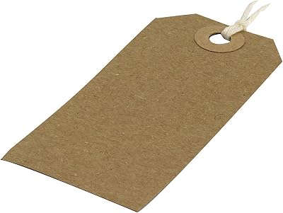 Q-Connect KF01597 Strung Tag 82x41mm Buff Pack of 1000