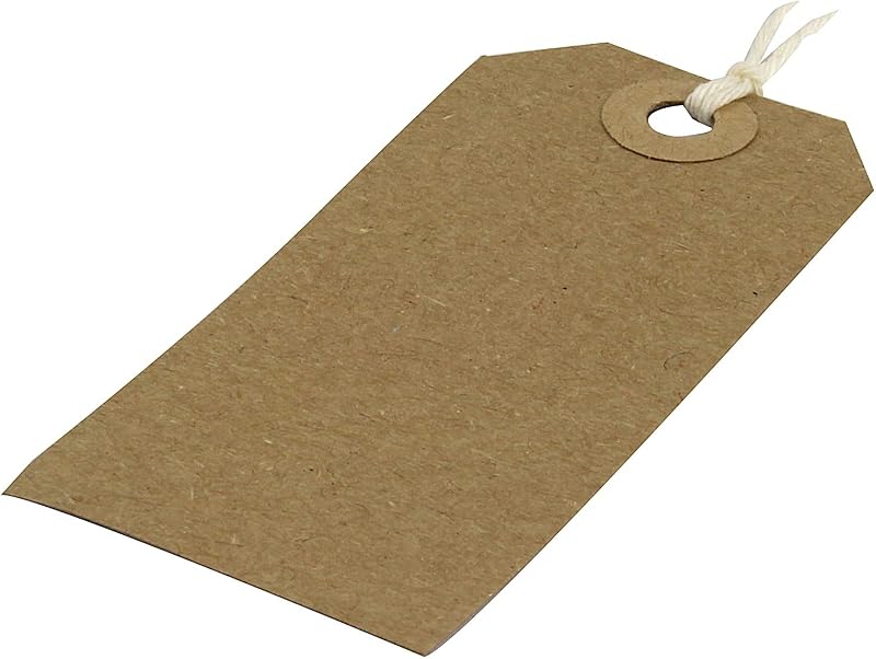 Q-Connect KF01597 Strung Tag 82x41mm Buff Pack of 1000