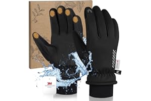 RIGWARL Waterproof Gloves for Cold Weather for Men/Women, Thick Winter Gloves with 3M Thinsulate, Thermal Warm Snow Glove