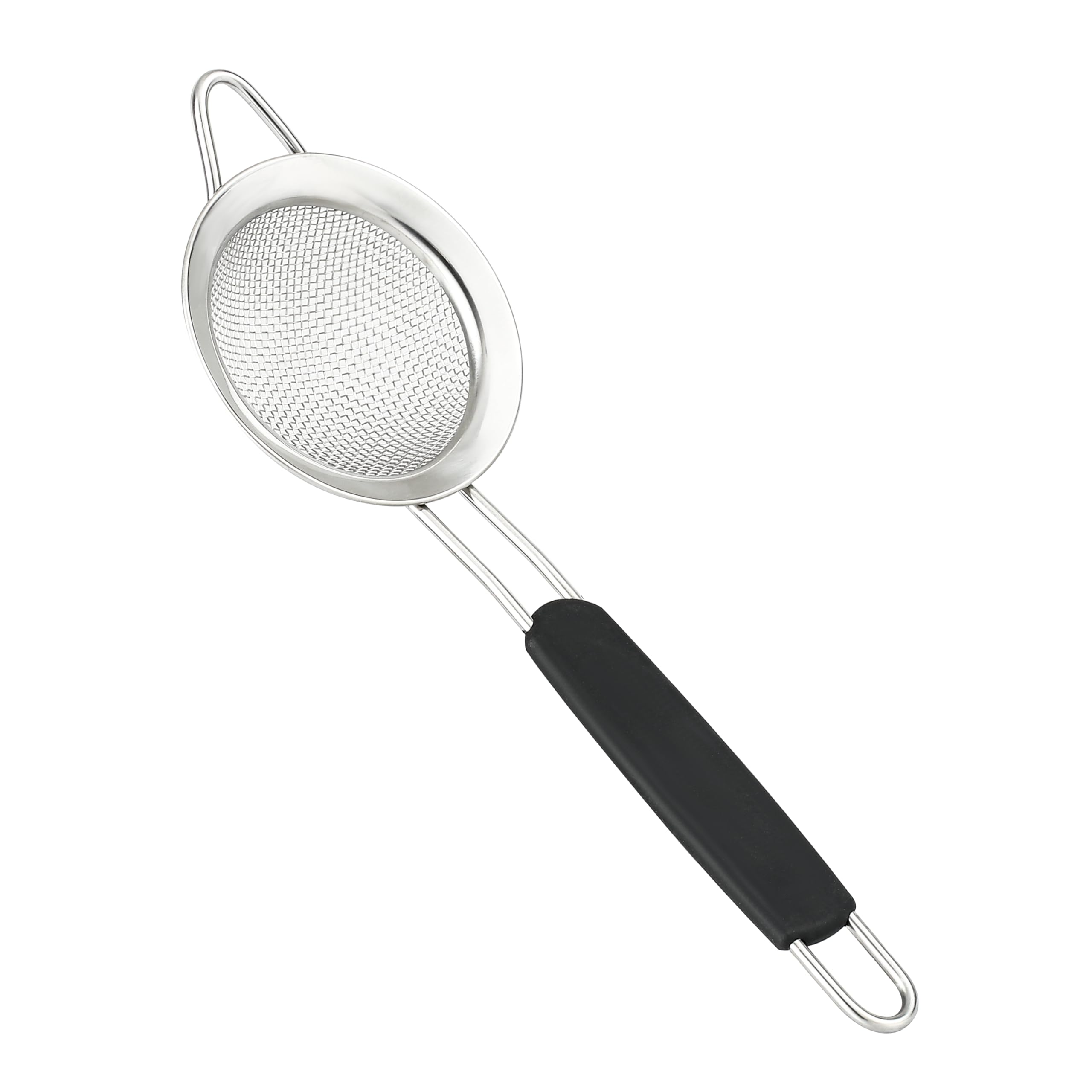 Jojeys Black Sieves and Strainers Set - Metal Sieve Stainless Steel, Fine Mesh Strainer Kitchen Sieve Fine Mesh, Sive Cooking, Flour Sieve for Baking - Rust Free Seive(8 cm) — image 1