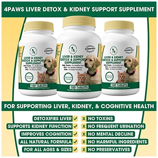 Milk Thistle Liver & Kidney Supplement for DOGS and CATS with DHA, EPA