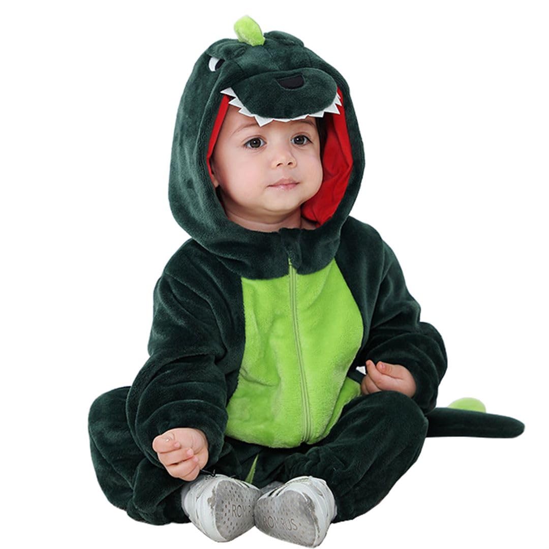 Photo 1 of ABTSHU Baby Green Dinosaur Costume Toddler Halloween Dress Up Outfit 18-24 Months