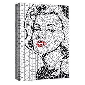 Canvas Wall Art Abstract Mosaic Collage...