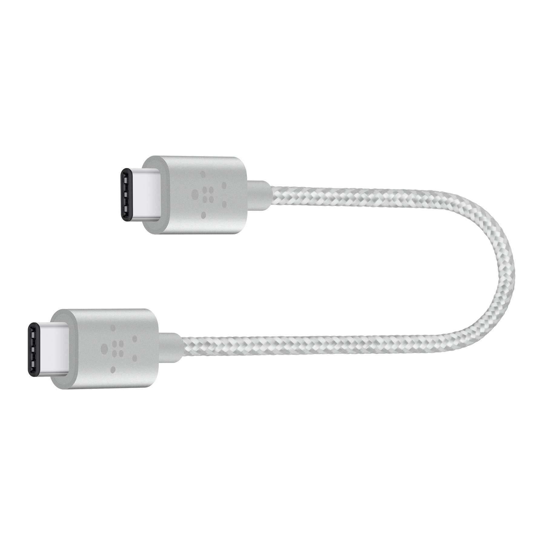 Photo 1 of Belkin USB-IF Certified MIXIT 6-Inch Metallic USB-C to USB-C (USB Type C) Charge Cable (Silver)