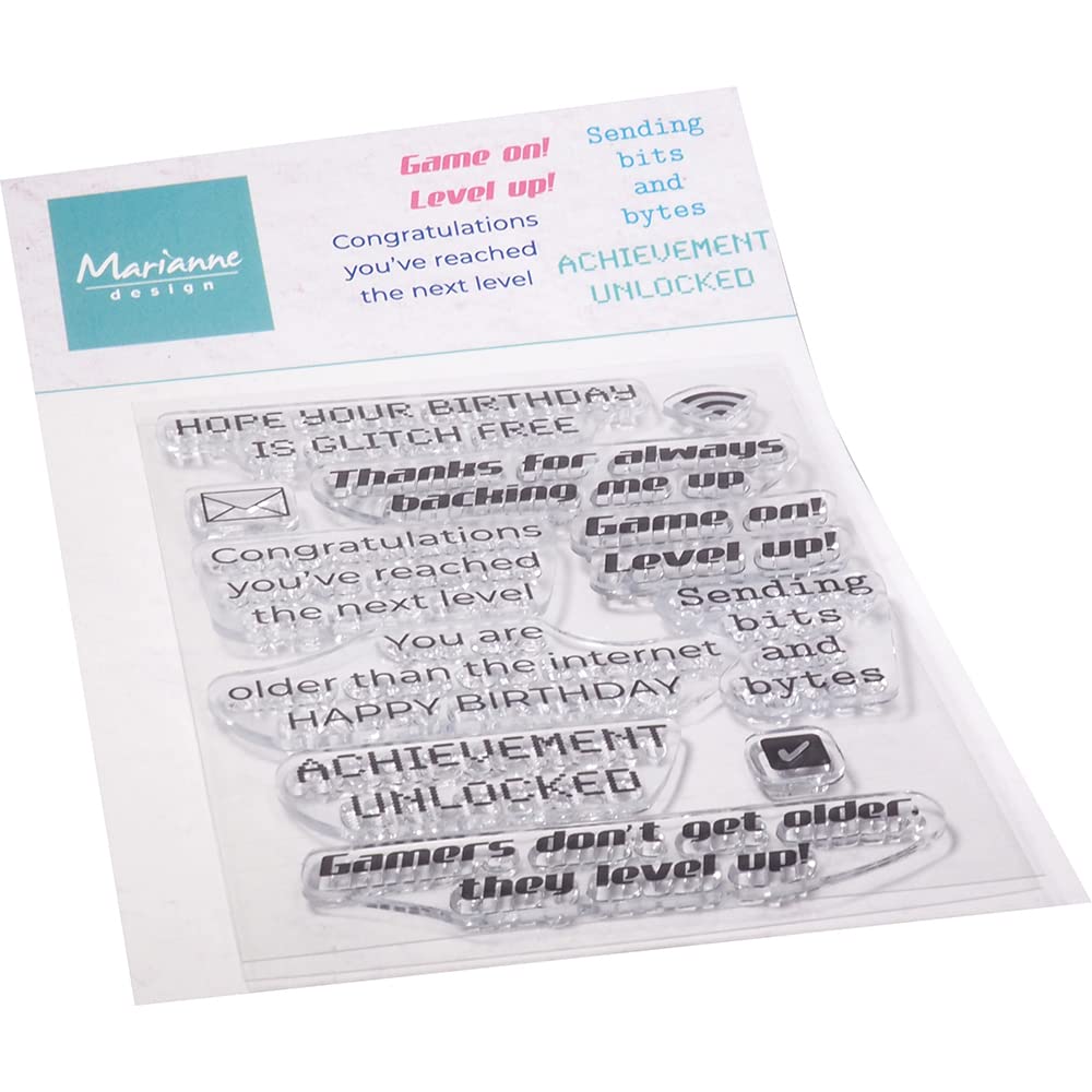 Marianne Design Clear, Level up, for Stamping Cardmaking Arts and Crafts, One Size