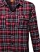 Plus4u Women's Super Soft Plaid Checker Flannel Shirt Plus Size