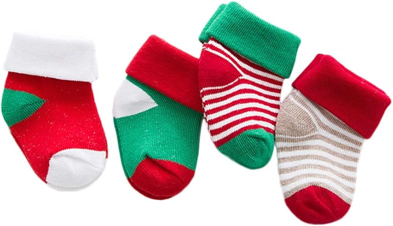 Regali Di Natale Unisex.Westeng 4 Paia Calze Di Natale Calze Casual Calzini Caldo Di Inverno Unisex Di Regali Per Il Bambino Ragazze Ragazzo Amazon It Casa E Cucina