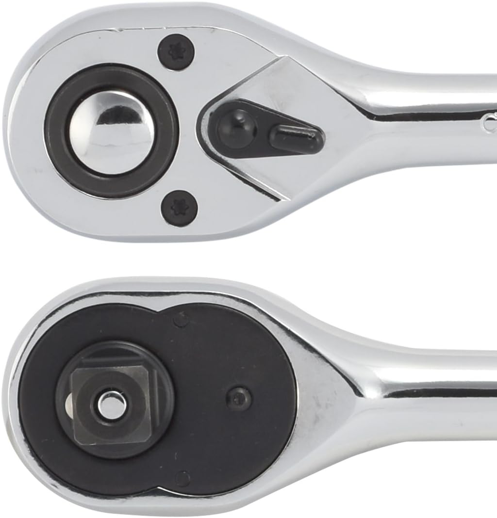 Neiko 03103A 1/2-Inch Drive x 10-Inch Quick Release Ratchet | 72-Tooth, Reversible | CR-V Steel - Socket Wrenches - 