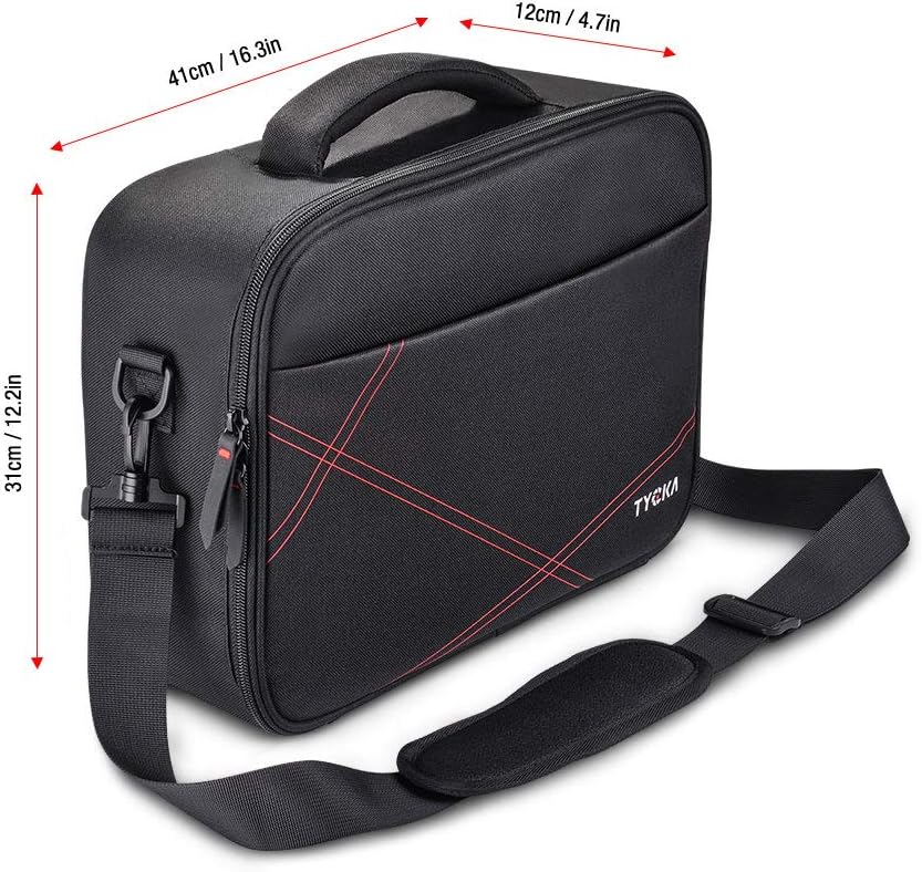 Projector Case, Projector Travel Carrying Bag Internal Dimension 14.5"x10.6"x3.9" with Adjustable Shoulder Strap & Compartment Dividers for for Acer, Epson, Benq, LG, Sony (Large): Electronics