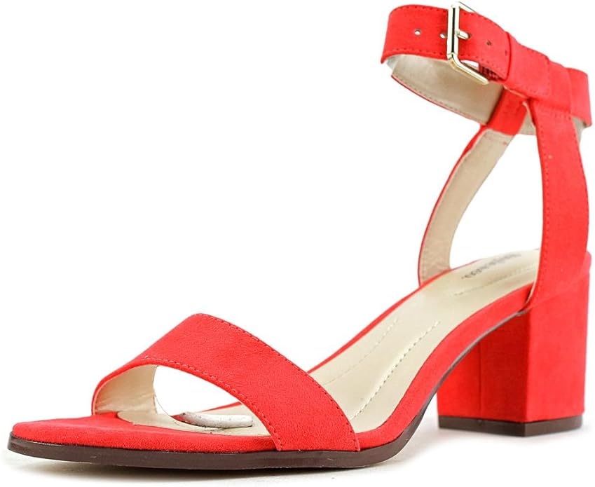 Amazon.com: SC35 Mullaney Studded Ankle Strap Dress Sandals - Coral, 8.5 US: Shoes