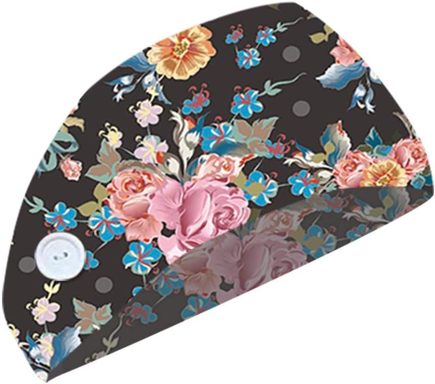 Button Headbands for Women & Men Twisted Head Wrap Elastic Hair Band,Everyone Wearing a Face cover- Protect Your Ears with this Headband (E)