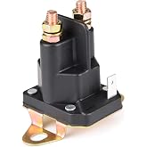 MaySpare Starter Solenoid for Husqvarna 539101714 Trombetta 854-1221-210 Bobcat John Deere Snapper MTD &amp; Universal Applications 3 Terminal 12VDC