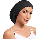 NatureKess Mulberry Silk Bonnet for Sleeping Women, 100% Silk Lining Hair Wrap for Sleep, Adjustable Slouchy Beanie Hat