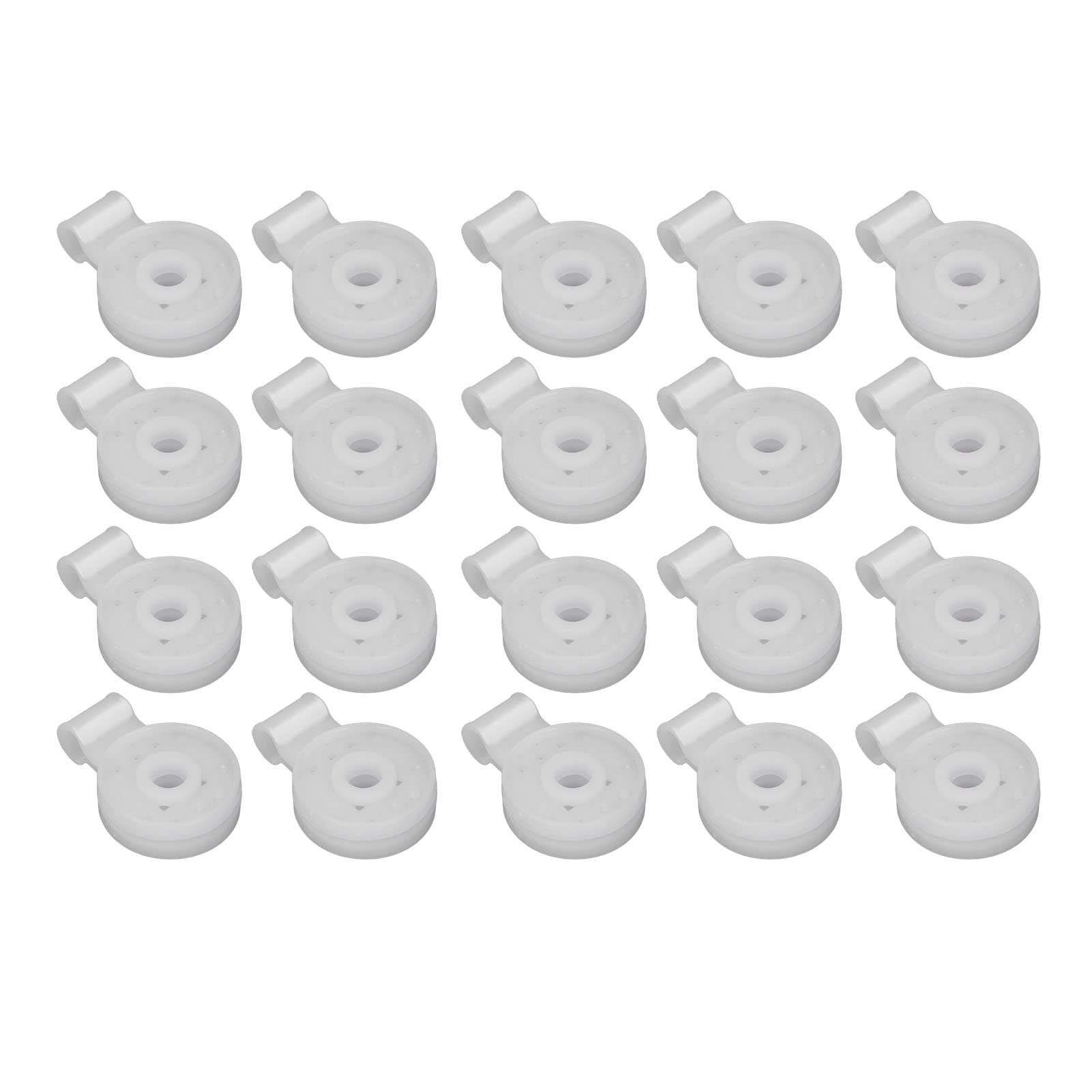 20Pcs Sunshade Net Clip, Round Shade Cloth Clips, Greenhouse Shade Cloth Fix Clamp Plastic Grommet Fence Netting Installation Hook