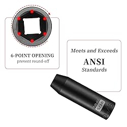 TUZkozs 3/8-Inch Drive 5/16 Deep Impact Socket with