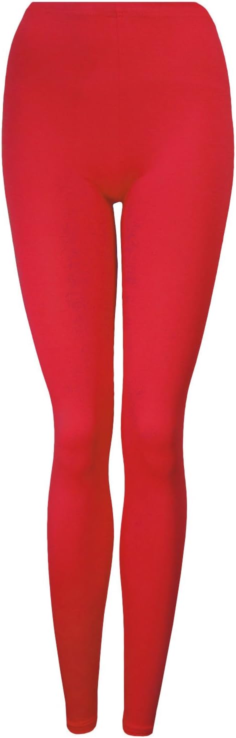 Girls Clothes - Girls Leggings, Full Length Stretch Fit - In Black, Red, Cream, Brown - Ages 7-8, 9-10, 11-12 And 13