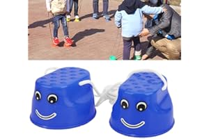 Cryfokt 2Pair Children Walk Stilts Thicken Training Equipment, Safe Nonslip ABS Stilts Toy for 2 Years Old and Above, Lightwe