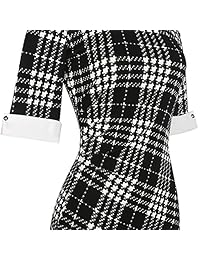 CISMARK vestido formal de dama con cuello de muñeca