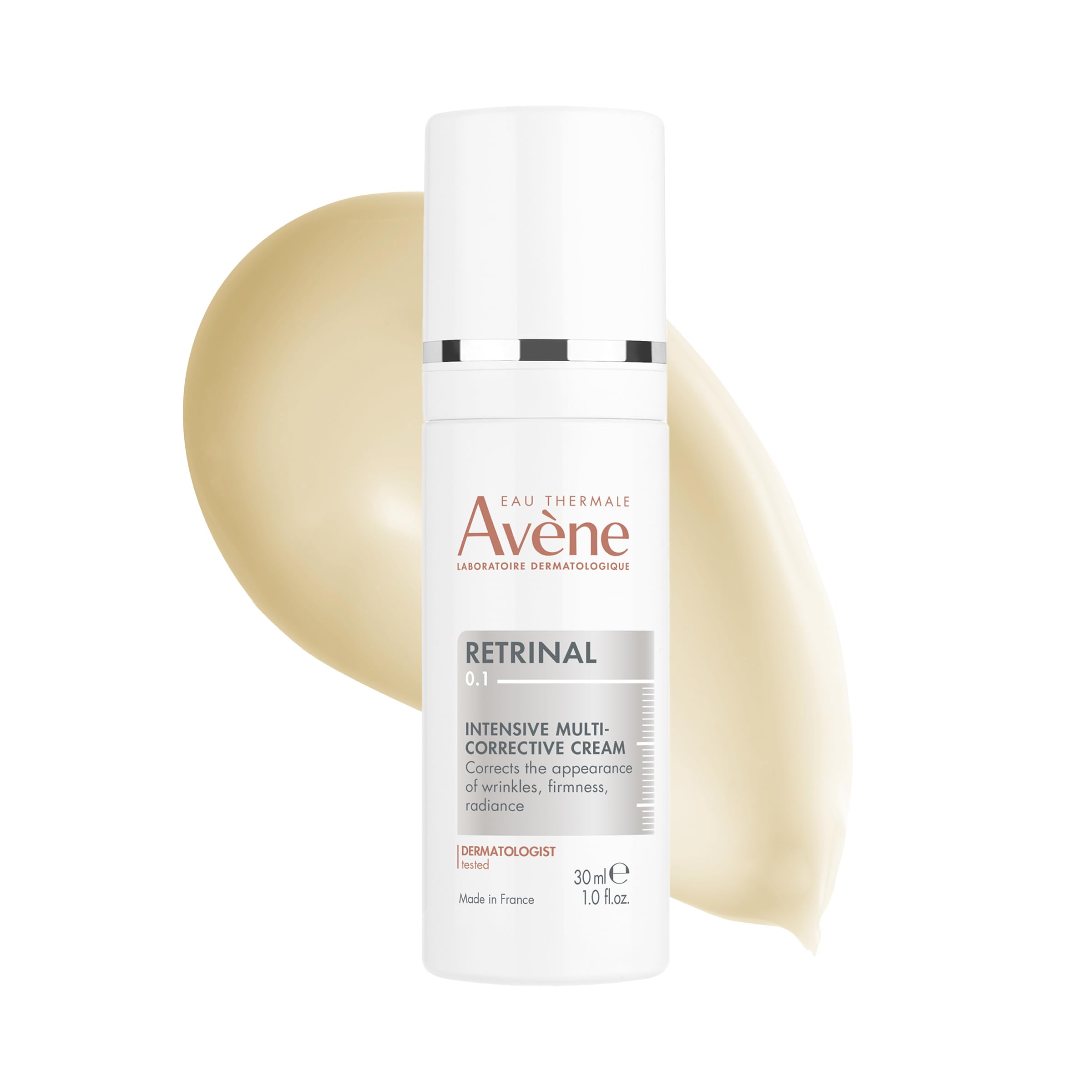 Avène Retrinal Intensive Multi-Corrective Cream, Retinal Face Cream Formulated with Retinaldehyde, Niacinamide & Hyaluronic Acid, Anti-aging Cream Visibly Reduces Wrinkles & Fine Lines, 1 Fl Oz