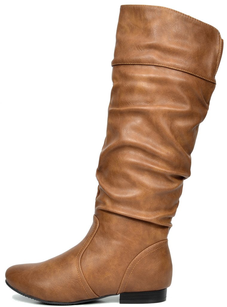 DREAM PAIRS Women's Wide Calf Knee High Pull On Fall Weather Winter Boots - Image 3