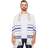 Holy Land Market Messianic Christian Shawl/Tallit - The Messiah Tallit (72 x 22 Inches)