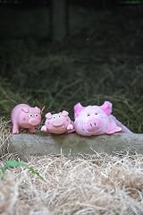 Petface Latex Lounging Pig Soft Chew Dog Toy view 6