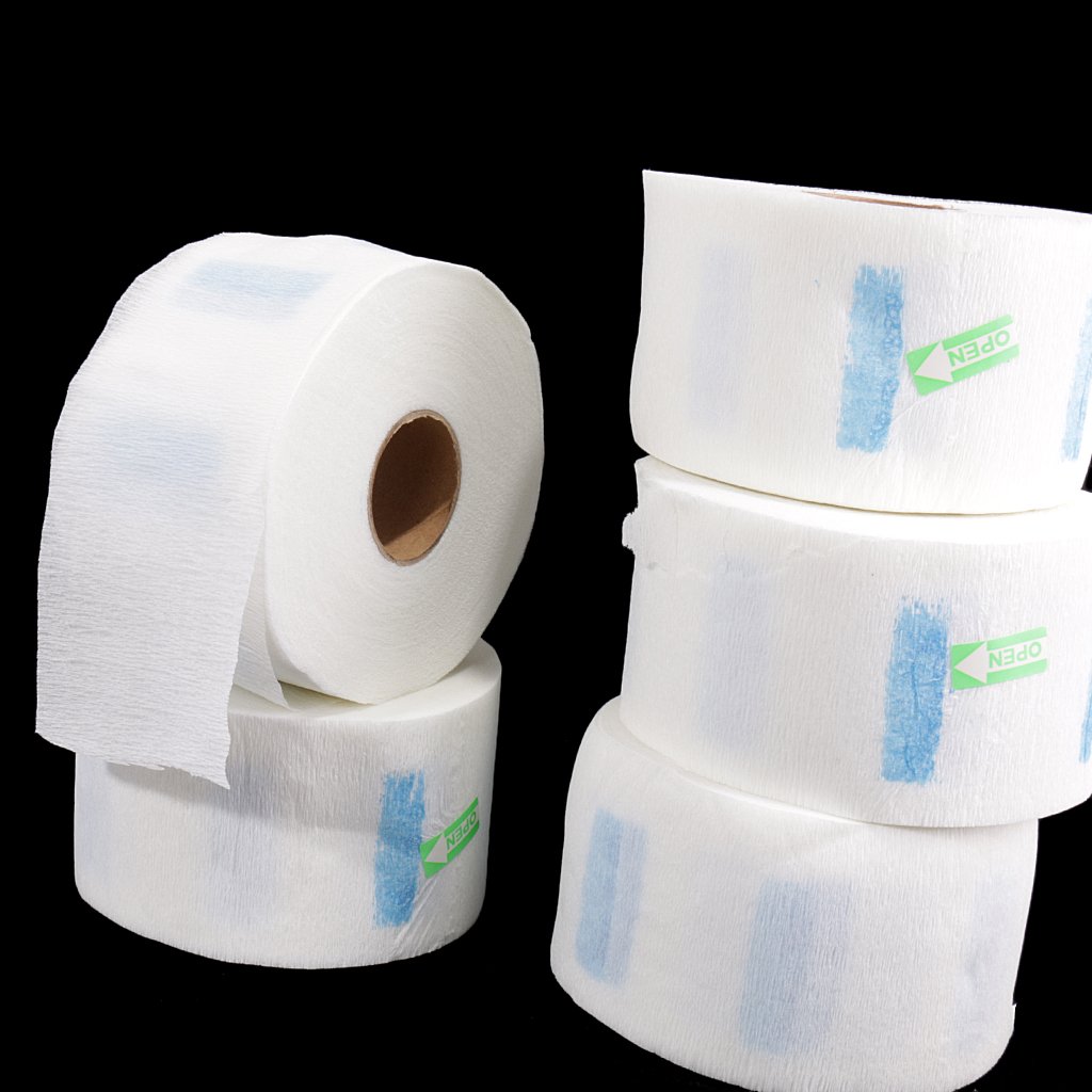 5 Rolls Barber Neckband Disposable Neck Strip Stretchable Paper