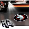 FUNGORGT 2 PCS Car Door Lights Logo Projector Skull Skeleton Universal Wireless Car Door Led Projector Lights Car Door Welcome Logo Projector Lights for All Cars/Motorcycle Shadow Laser Projector