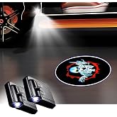 FUNGORGT 2 PCS Car Door Lights Logo Projector Skull Skeleton Universal Wireless Car Door Led Projector Lights Car Door Welcome Logo Projector Lights for All Cars/Motorcycle Shadow Laser Projector