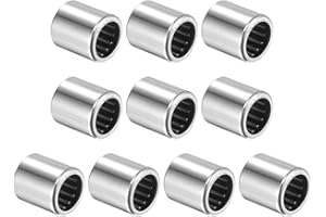 uxcell SCE812 Needle Roller Bearings 1/2-inch Bore 11/16-inch OD 3/4-inch Width Chrome Steel Open End 10pcs