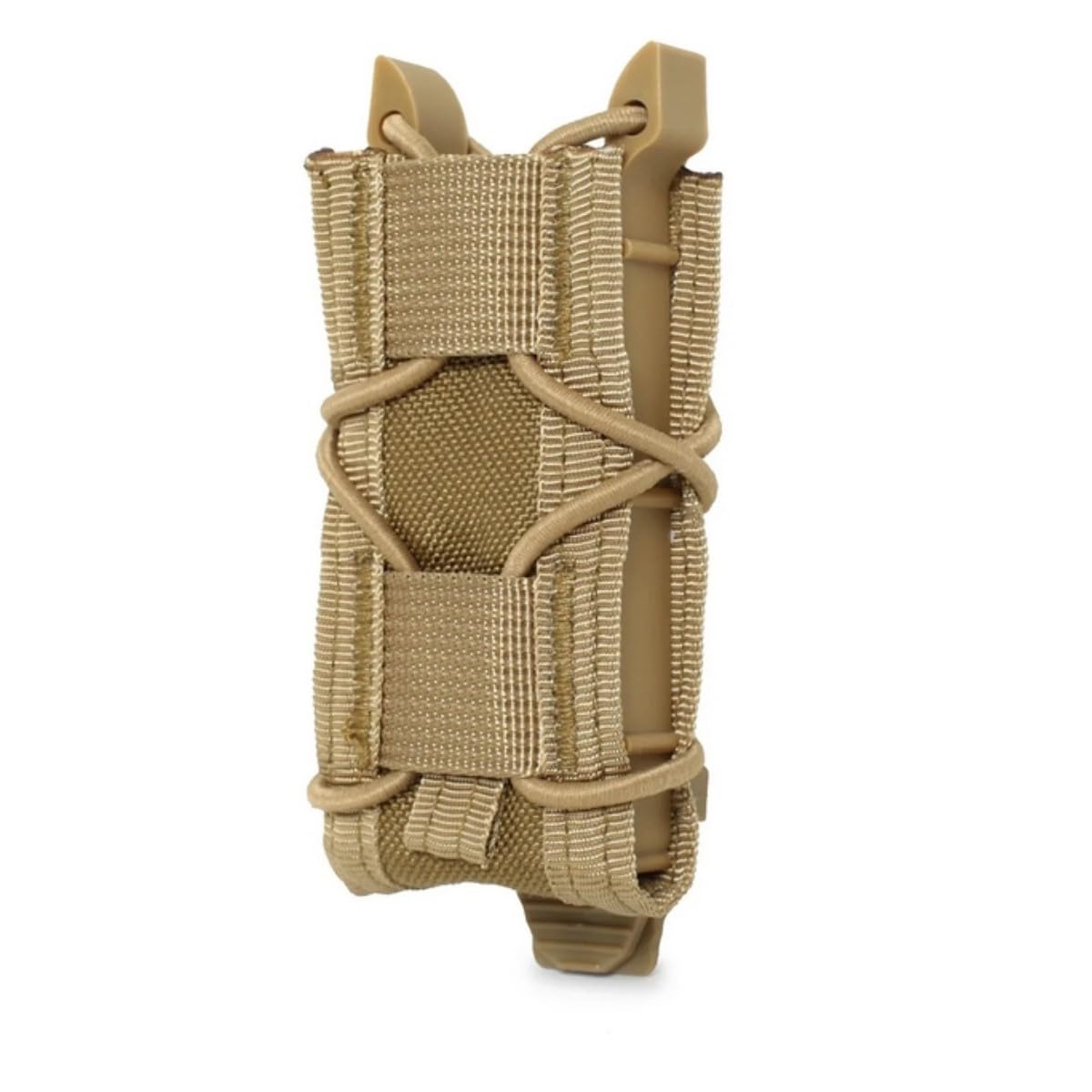 HOUSON Tactical MOLLE Mag Pouch for 1911 G1ock 9mm Magazine - Khaki