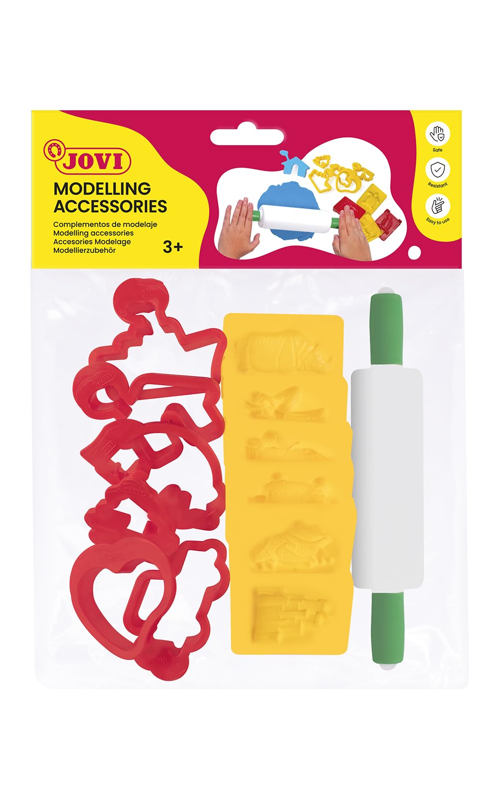 Jovi – 12 biscuit cutters and Plaster Roller (7/6R)