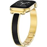 WINGLE Slim Watch Bands for Apple Watch Band Women 38mm 40mm 41mm 42mm 44mm 45mm 46mm Series 11 10 SE 3/2/1 Jewelry Dressy Bracelet Thin Metal Strap Designer Luxury Bangle for iWatch 9/8/7/6/5/4/3/2/1