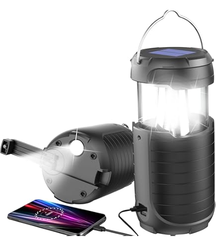 Amazon.com: Whetstone 6 LED Solar and Dynamo Powered Camping