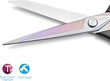 LIVINGO Premium Dressmaking Scissors Titanium Coated 24cm Forged Stainless Steel view 3