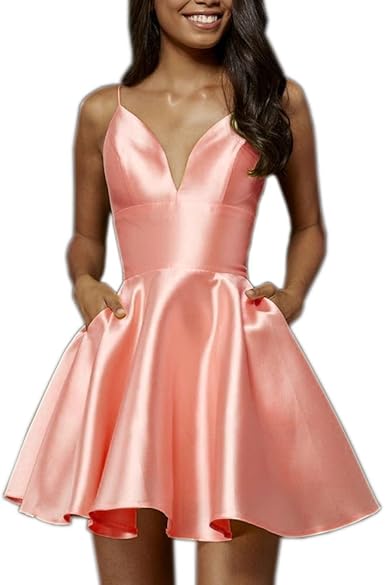 silk homecoming dress