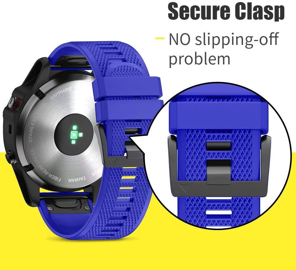NotoCity for Garmin Fenix 6x/6x Pro/5x/5x Plus/7x/7x Pro Strap, Quickfit 26mm Watch Strap for Fenix 8 51mm/Fenix 3/3 HR - Image 5